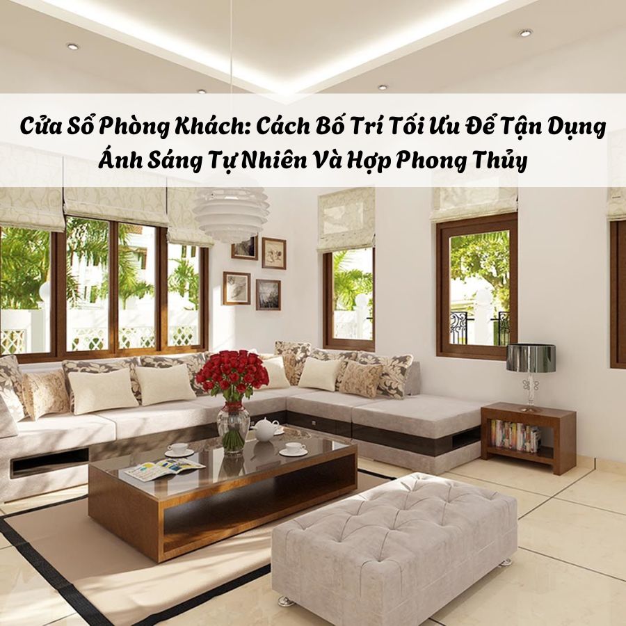 Cửa Sổ Phòng Khách: Cách Bố Trí Tối Ưu Để Tận Dụng Ánh Sáng Tự Nhiên Và Hợp Phong Thủy